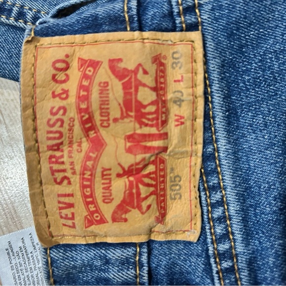 Levi's Classic Blue Straight-Leg Jeans waist 40 - Picture 5 of 5